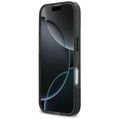 5. BMW M IML Metal Buttons Tricolor Lines MagSafe Case for iPhone 17 - Gray