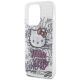 6. Hello Kitty IML Kitty On Bricks Graffiti case for iPhone 15 Pro Max - white