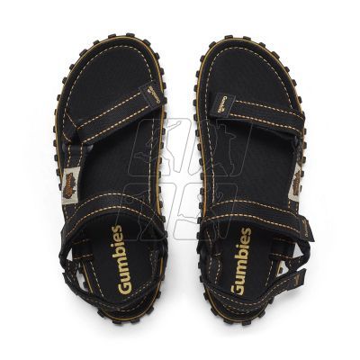 Gumbies Tracker Sandals Unisex Black M GU-SATRA001