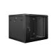 9. Lanberg WF01-6609-10B single-section cabinet (9U; 500mm / 600mm / 600mm; wall-mounted; Glass; 19''; black)