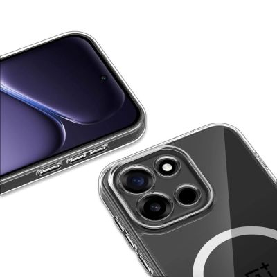 4. Tech-Protect FlexAir Hybrid MagSafe Case for OnePlus Nord 6 - Transparent