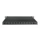 3. Digitus Patch Panel CAT 6A Slim, Shielded, 12-Port, 0.5U, 10", Black