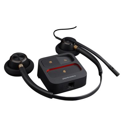 9. Poly EncorePro HW520 Binaural Wired Headset, Quick Disconnect, Black