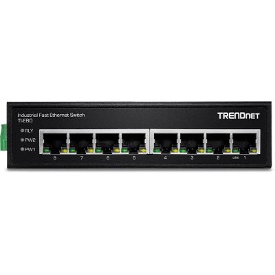 3. TRENDnet Industrie Switch 8 Port Fast Ethernet L2 DIN-Rail