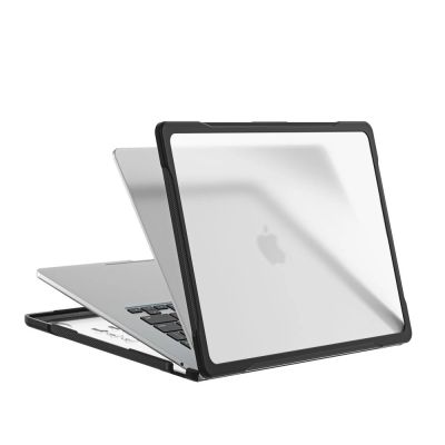 4. Tech-Protect Velar Case for MacBook Air 13" 2023 / 2024 / 2025 / 2026 - Transparent Black