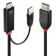 Lindy 41500 Cable Adapter 3m HDMI + USB Type-A DisplayPort Black