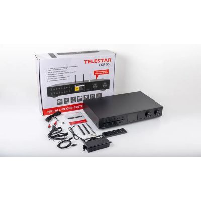 4. TELESTAR TOP 550 Multifunction Radios Black HiFi Components