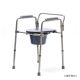 3. Folding toilet chair with adjustable height