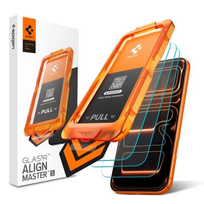 Spigen Glas.tR AlignMaster Slim 3-Pack Tempered Glass for iPhone 17 Pro