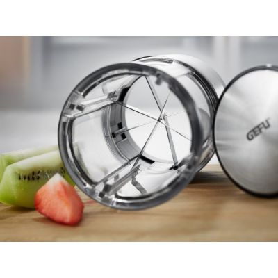 6. GEFU FLEXICUT food knife in various shapes Black, Gray, Transparent Plastic, Stainless Steel