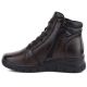 7. Women's brown leather wedge ankle boots Vinceza 39963