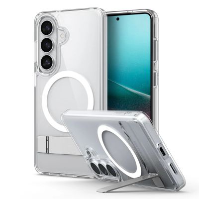 3. Spigen Ultra Hybrid S Mag MagSafe Case for Samsung Galaxy S26 - Clear and White