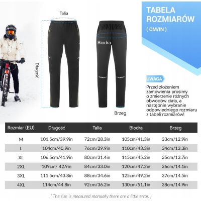 2. ROCKBROS YPK044 sports trousers black-fluorescent 3XL