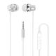 Dudao X10PRO wired headphones, mini jack 3.5mm, in-ear with remote control - white