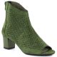 Women's open-toe green ankle boots M.Daszyński MR1954-23