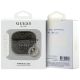 3. Guess 4G Strass Charm Case for AirPods 4 - Brown