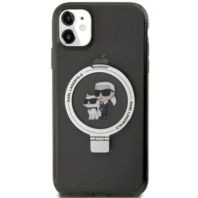 3. Karl Lagerfeld Ring Stand Karl&Choupette MagSafe case for iPhone 11 / Xr - black