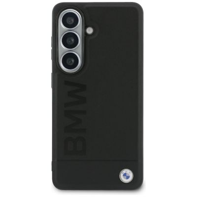 3. BMW Leather Hot Stamp MagSafe Case for Samsung Galaxy S26 - Black