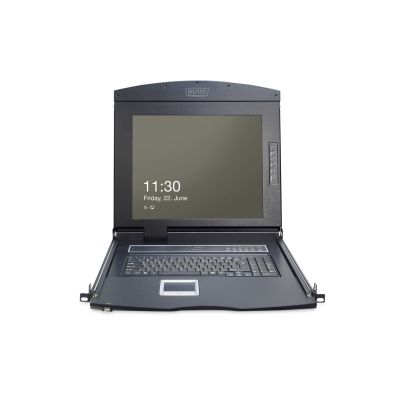 26. Modular KVM console 17'' LCD TFT, 1 VGA port, touchpad, GE keyboard, black