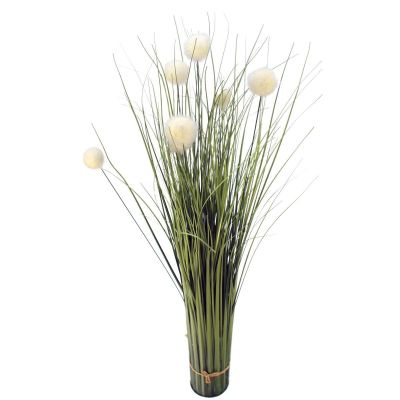 Artificial grass, life-like, with white balls, 70 cm