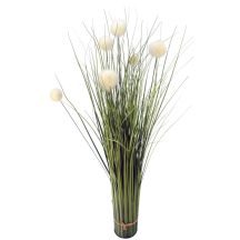 Artificial grass, life-like, with white balls, 70 cm