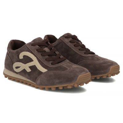 4. Women's leather shoes, suede sneakers, brown Filippo DP7961