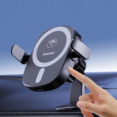 9. Dudao FW11 Car Phone Holder with 15W Inductive Charger for Air Vent/Cockpit - Black