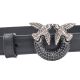6. Pinko belt with crystals H2 W 100143A110 black