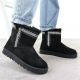 13. Women's black suede snow boots Potocki 06303