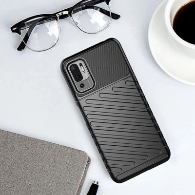 11. Thunder Case Flexible Tough Rugged Cover TPU Case for Xiaomi Redmi Note 10 5G / Poco M3 Pro black