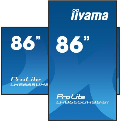 5. iiyama LH8665UHSB-B1 flat screen, 86 inches, 215.9 cm