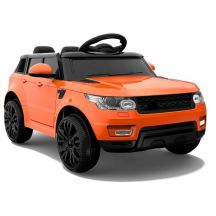 HL1638 Battery Operated Car for Kids LED Lights MP3 Remote Control Orange
