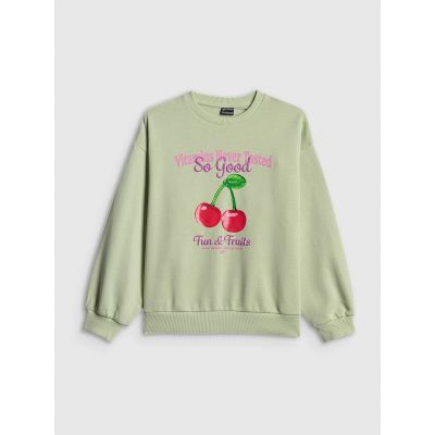 7. Girls' loose sweatshirt without hood 4F 4FJRSS26TSWSF2903-47S