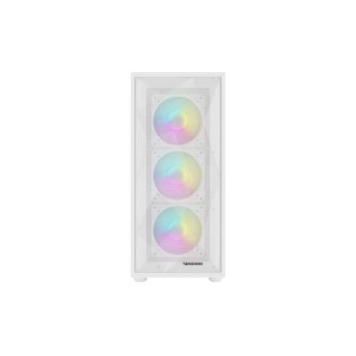 8. GENESIS DIAXID 605 ARGB MIDI TOWER CASE WITH WINDOW, USB-C, WHITE