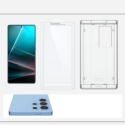 6. Spigen Elite Shield EZ FIT Hybrid Glass for Samsung Galaxy S25 Ultra - Transparent