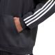 5. Men's adidas Essentials 3-Stripes Fleece Full-Zip Hoodie Black KY6559