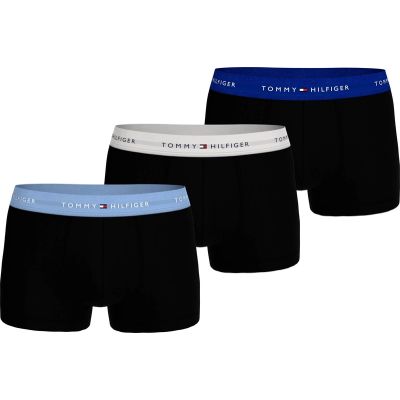 2. Tommy Hilfiger 3-Pack Men's Boxer Briefs Black Cotton Comfortable