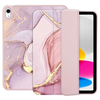 2. Tech-Protect SC Pen Case for iPad 10.9" 2022 - Pink Marble