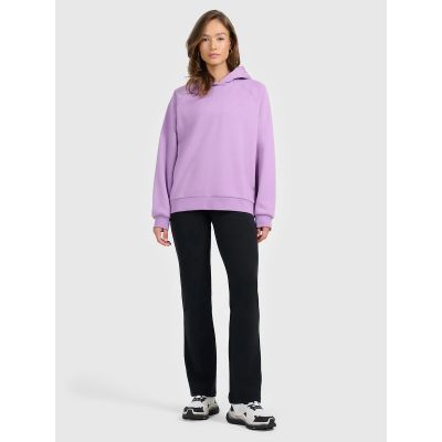 5. Women's sweatshirt with hood, open, 4F 4FRAW25TSWSF2775-52S
