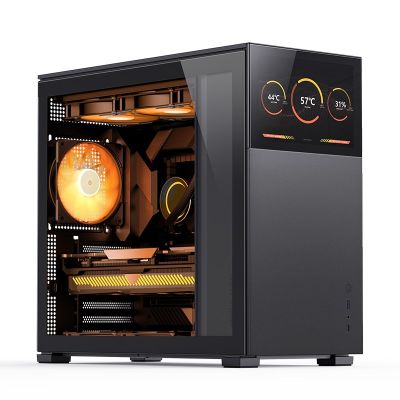 34. Jonsbo D41 Screen ATX Case, Tempered Glass - Black