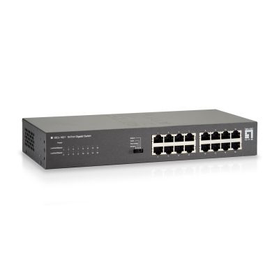 4. LevelOne GEU-1621 Gigabit Ethernet Network Switch (10/100/1000) Gray