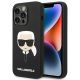 Karl Lagerfeld Silicone Karl`s Head Case for iPhone 14 Pro Max - Black