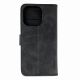 Leather Book Case for iPhone 16 Pro Max - black