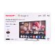 12. SHARP 55HR7265E QLED 55" 4K Ultra HD Google TV Dolby Digital Plus DVB-T2 Black