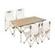 Tourist beach set, table + 4 chairs, metal frame, Rebel Active