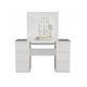 2. KUBA DESK SET, MATTE WHITE + MARINA MIRROR
