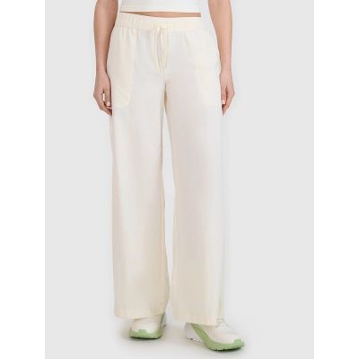 Women's casual wide-leg trousers 4F 4FWSS25TTROF1012-11S