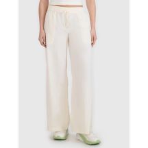 Women's casual wide-leg trousers 4F 4FWSS25TTROF1012-11S