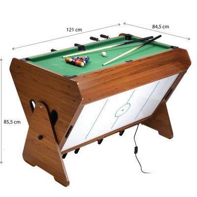 15. SDG Set 3-in-1 game table: billiards, table football, air hockey 