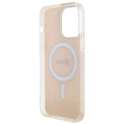 7. Guess IML Iridescent MagSafe case for iPhone 15 Pro - pink